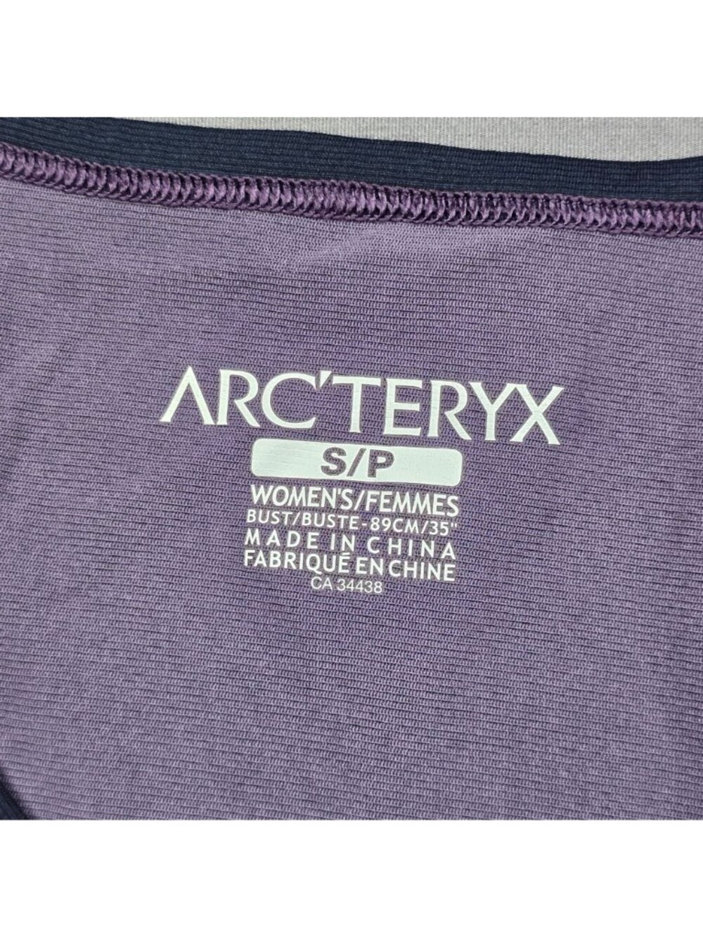 ArcTeryx Womens S Performance T-Shirt Purple Short Sleeve Activewear - Picture 2 of 4